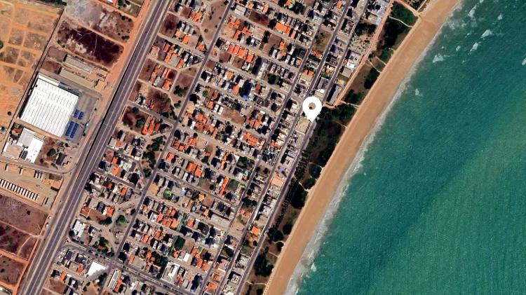 Localização das obras do Ares Urban Design, na praia de Cabedelo Localização das obras do Ares Urban Design, na praia de Cabedelo