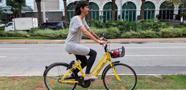 Bicicleta da Yellow em uso - Divulgação - Divulgação