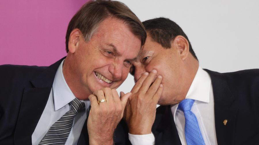 O presidente Jair Bolsonaro e o vice, Hamilton Mourão - Dida Sampaio/Estadão Conteúdo