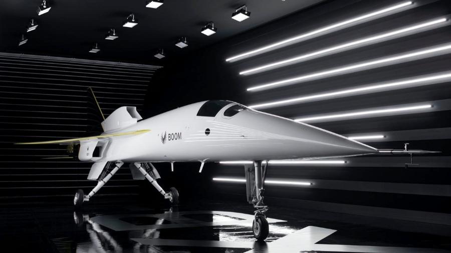 Protótipo XB-1, que pode dar origem a avião supersônico Overture - Boom Supersonic/Divulgação