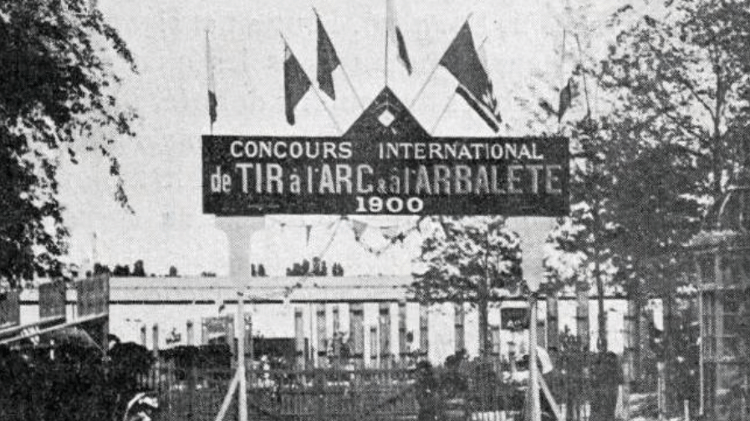 Arena em que eventos de tiro foram realizadas nos Jogos Olímpicos de 1900, na França. Na modalidade extinta de tiro ao pombo, os atletas precisavam acertar o maior número de pombos vivos para vencer os oponentes