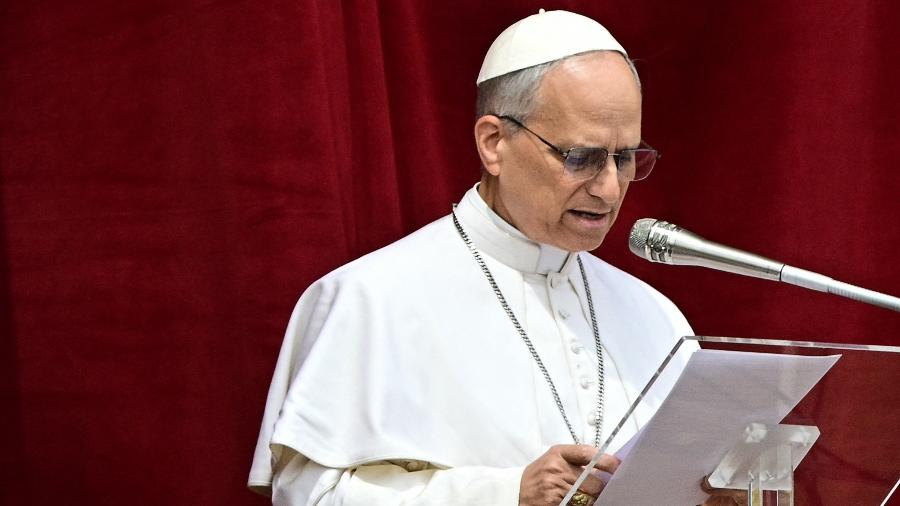 11.jun.2025 - Papa Leão 14 celebra a sua primeira missa de domingo - TIZIANA FABI/AFP