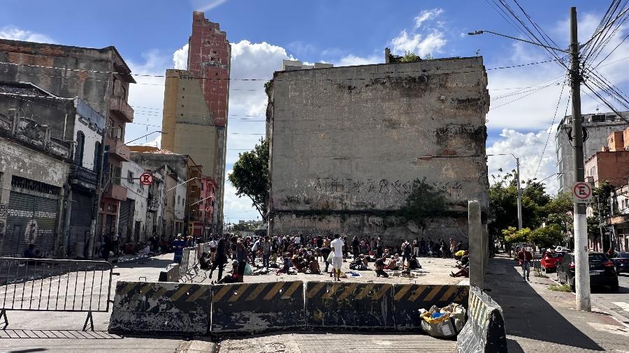 Região da "cracolândia" antes da dispersão - Oslaim Brito/Thenews2/Folhapress