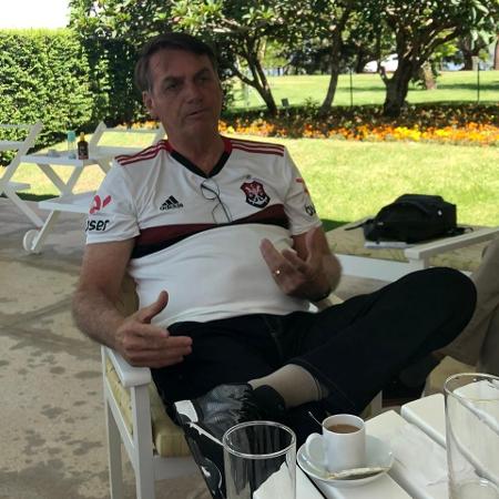 Presidente Jair Bolsonaro (sem partido) em café da manhã com jornalistas - Luciana Amaral/UOL