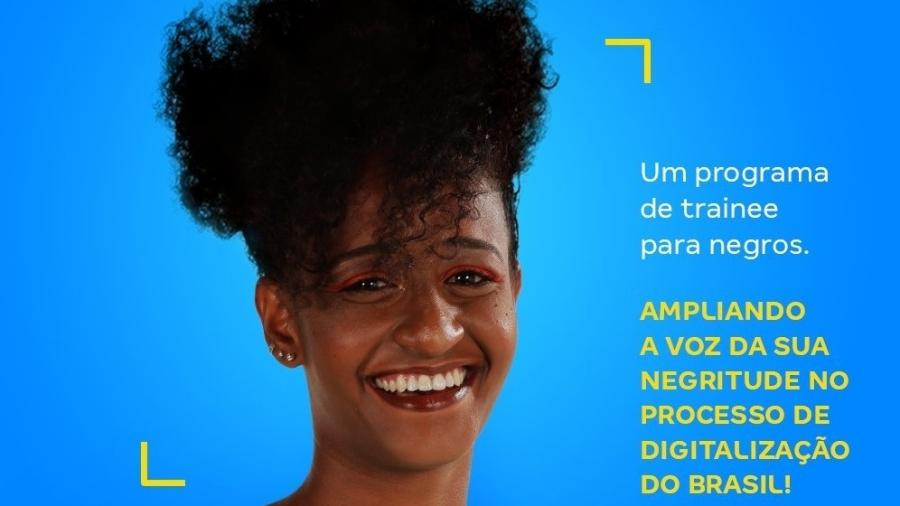 Anúncio do primeiro processo seletivo exclusivo para admissão de trainees negros pelo Magazine Luiza gerou polêmica nas redes sociais - Divulgação/Magazine Luiza