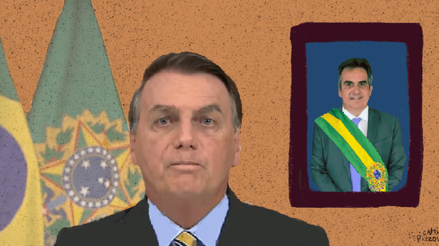 Jair Bolsonaro e Ciro Nogueira - Ilustração: Camila Pizzolotto