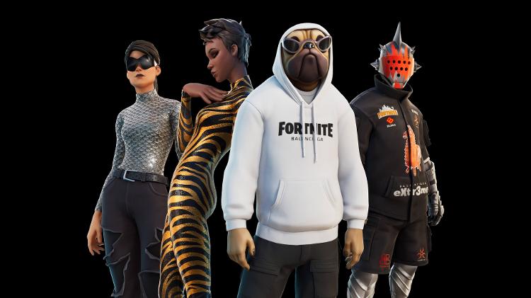 Grife de luxo Balenciaga lançou itens para o Fortnite - Divulgação - Divulgação