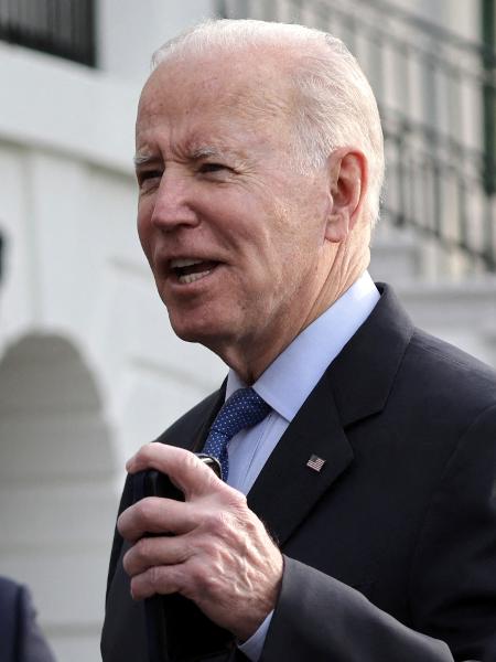 23.mar.2022 - O presidente Joe Biden, na Casa Branca; nesta semana, ele visitou uma instalação da maior produtora de armas do mundo - Alex Wong/Getty Images via AFP