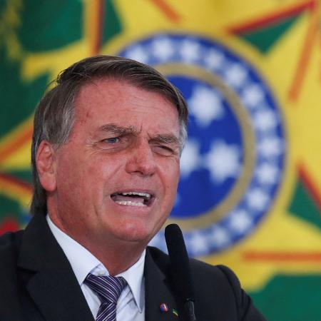 Presidente Jair Bolsonaro (PL), em evento no Palácio do Planalto - REUTERS/Adriano Machado