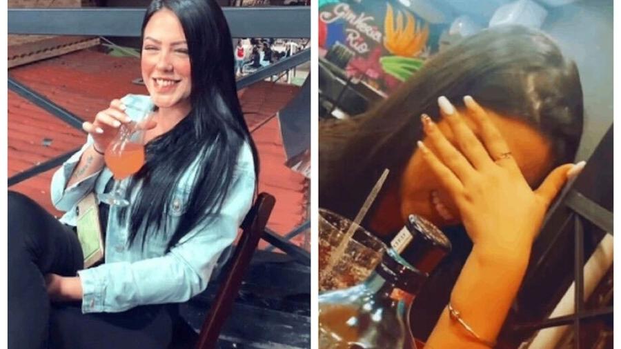 As blogueiras Mariana Serrano, à esquerda, e Gabriela Vieira, com a mão no rosto, são acusadas de estelionato - Reprodução/Instagram