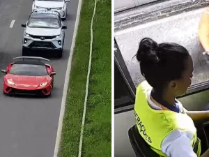 Lamborghini é interceptada após fugir sem pagar R$ 3,50 em pedágios na BA