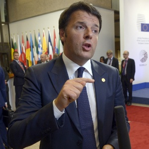 O primeiro-ministro italiano, Matteo Renzi, durante encontro da União Europeia em Bruxelas (Bélgica), no mês de junho - John Thys/AFP