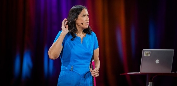 Wanda Diaz-Merced promove a inclusão de deficientes visuais na Ciência em palestras - TED/Divulgação