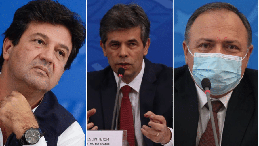 Os ex-ministros da Saúde Henrique Mandetta, Nelson Teich e Eduardo Pazuello serão os primeiros a depor à CPI - Agência Brasil
