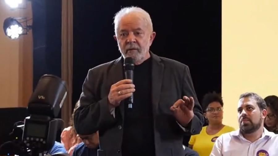 Lula discursou durante evento com lideranças do PSOL hoje - Reprodução de vídeo/Lula/Twitter