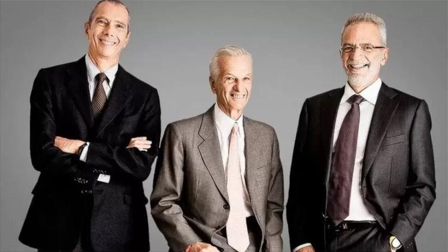 Carlos Alberto Sicupira (esq.), Jorge Paulo Lemann (centro) e Marcel Telles são os maiores acionistas do negócio - 3G CAPITAL