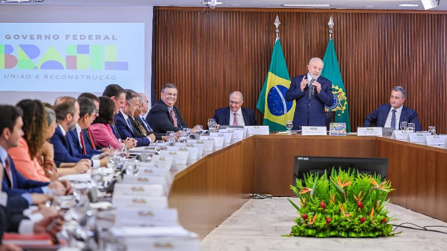 Lula promoveu a última reunião ministerial de 2023 hoje no Palácio do Planalto