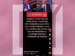 Trump não postou nada sobre negar convite a Lula para a sua posse