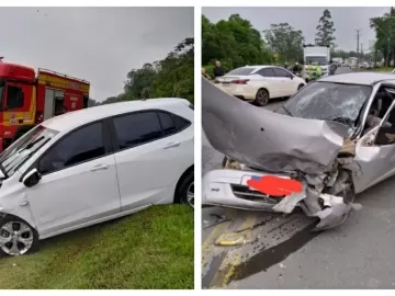 Casal sofre acidente ao fugir de motel sem pagar conta de R$ 1,2 mil em SC