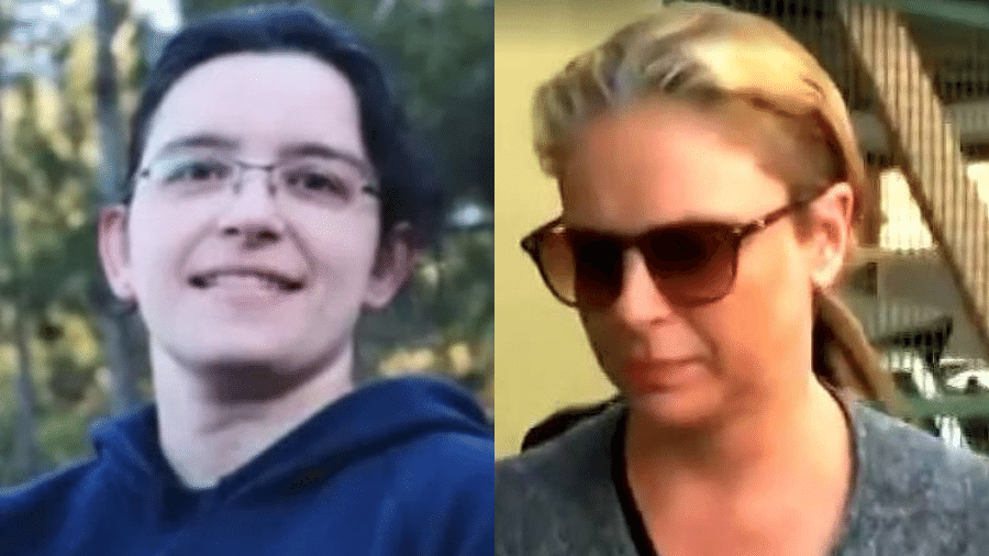 A professora de matemática Fernanda Reinecke Bonin, 42, encontrada morta em terreno baldio, e sua ex-mulher, Fernanda Loureiro Fazio, 45, suspeita de ser mandante do assassinato de Bonin - Reprodução / Redes Sociais e TV Globo