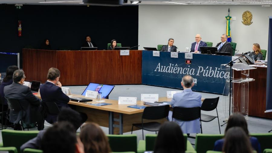 Audiência pública no STF sobre as emendas parlamentares impositivas, presidida pelo ministro Flávio Dino Audiência pública no STF sobre as emendas parlamentares impositivas, presidida pelo ministro Flávio Dino