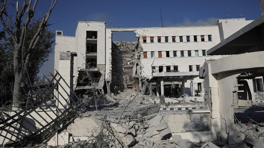 16.jul.2025 - Israel lançou ataque aéreo em Damasco, capital da Síria 16.jul.2025 - Israel lançou ataque aéreo em Damasco, capital da Síria