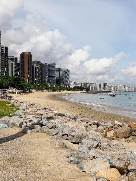 A Praia do Mucuripe, em Fortaleza, no Ceará - Pedro Chaves/AGIF
