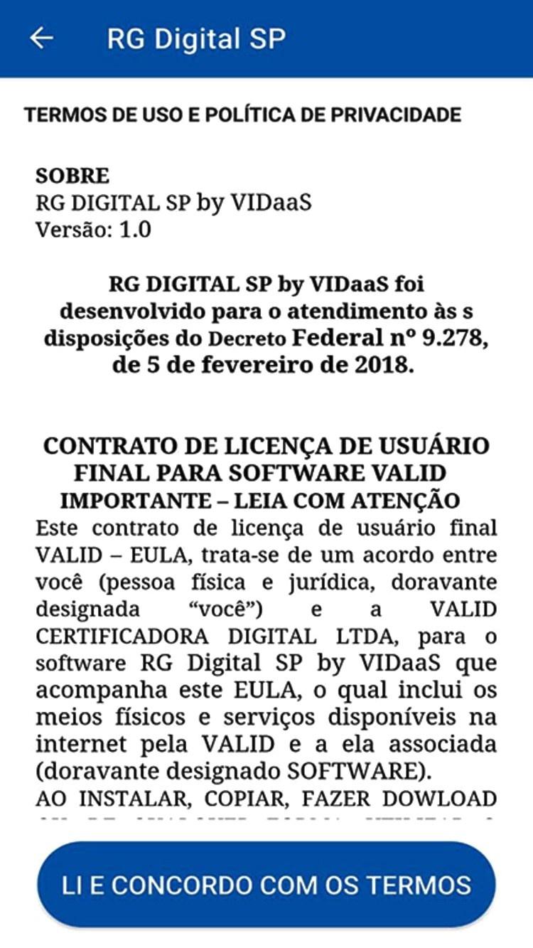 Saiba como cadastrar e como usar o RG digital 3 - Reprodução - Reprodução