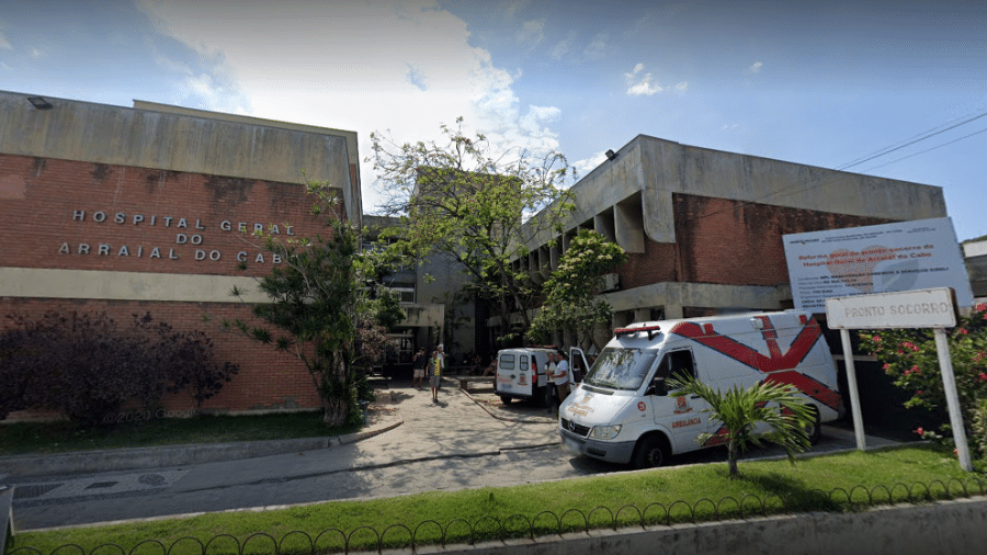 Defensoria tem recebido relatos de profissionais do Hospital Geral do Arraial do Cabo, que mencionam falta de insumos e condições precárias - Reprodução/Google Maps