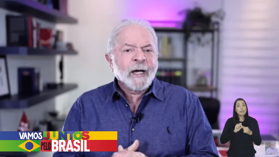Ex-presidente Luiz Inácio Lula da Silva (PT) fala virtualmente em evento - Reprodução/YouTube/Lula