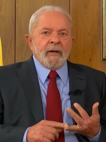 02.fev.2023 - Lula em entrevista à RedeTV! - Reprodução