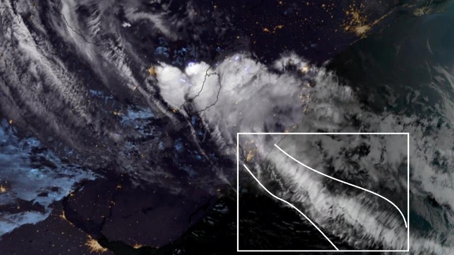Região de Pelotas (RS), onde nuvens que geram ondas de gravidade foram vistas