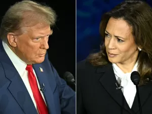 Donald Trump e Kamala Harris aparecem empatados em nova pesquisa do NYT