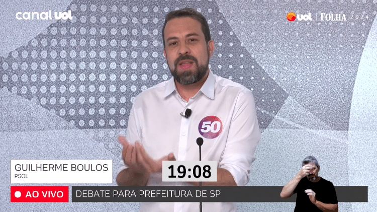 Boulos no debate UOL/Folha