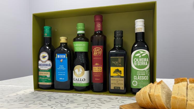 Durante o teste, os participantes puderam mergulhar um pedaço de pão italiano em um pratinho com cada azeite Durante o teste, os participantes puderam mergulhar um pedaço de pão italiano em um pratinho com cada azeite