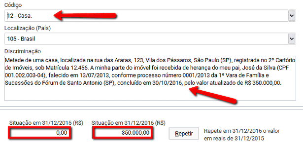 Como declarar herança recebida em dinheiro