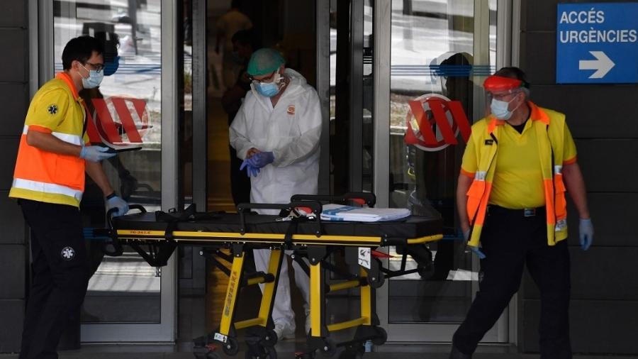 Atendimento médico em Lérida, que vive surto de novos casos de coronavírus - Pau Barrena/AFP