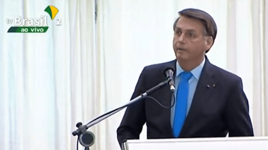 Bolsonaro participa de solenidade de promoção de oficiais-generais, em Brasília - Reprodução/YouTube