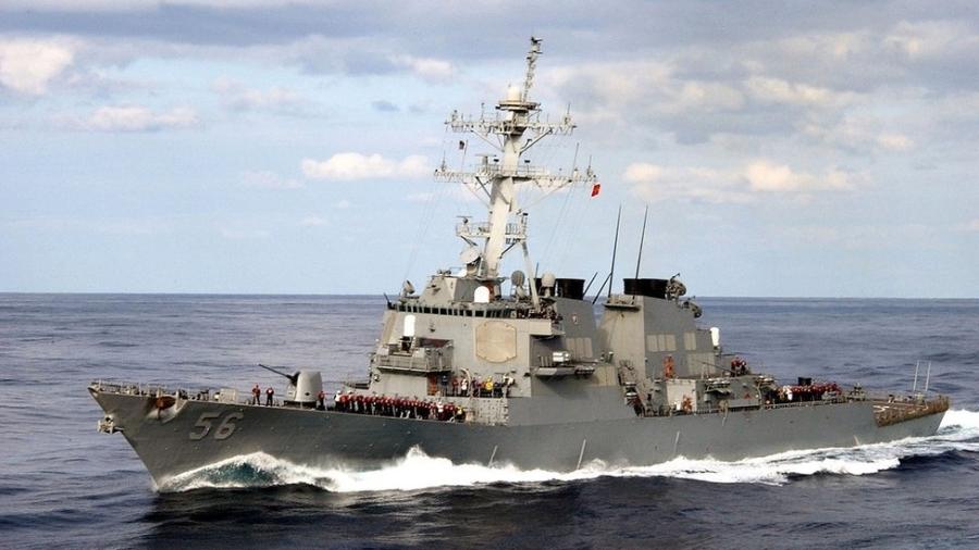 USS John S McCain se envolveu em uma colisão com um petroleiro em 2017 - Getty Images