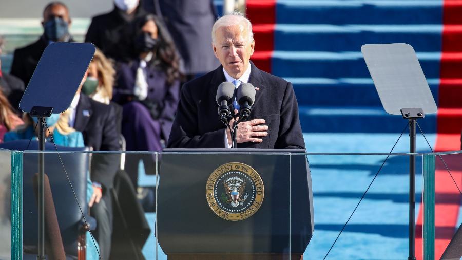 Joe Biden pediu união em discurso de posse - Rob Carr/Getty Images