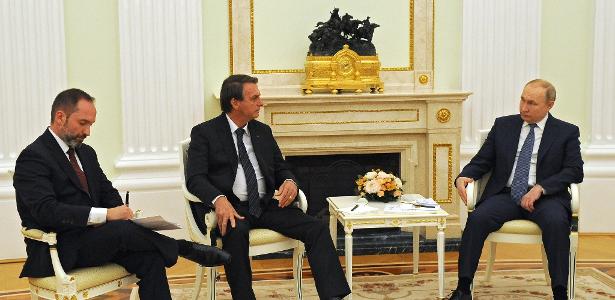 Reunião entre o presidente Jair Bolsonaro e o presidente russo Vladimir Putin em Moscou, na Rússia