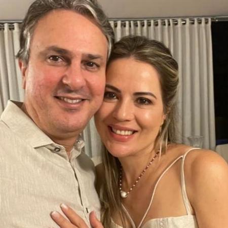 Camilo Santana e a esposa, Onélia Leite de Santana. - Instagram Onélia Leite de Santana