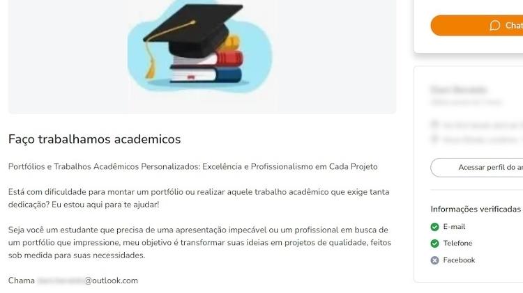 Em nota, OLX diz que anúncios de venda de trabalhos acadêmicos na plataforma são proibidos