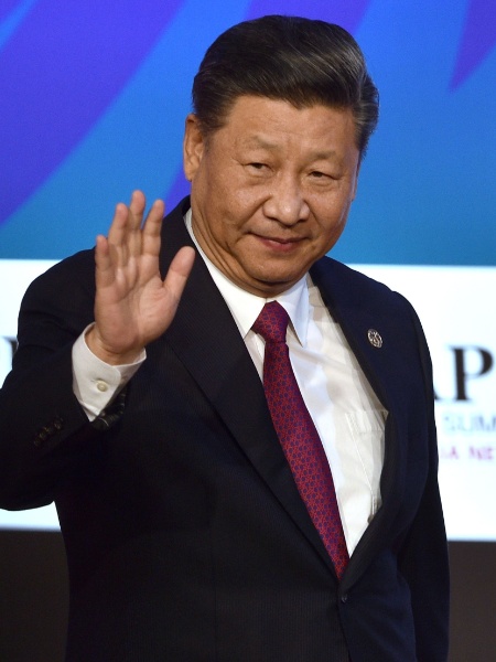 17.nov.2018 - Presidente chinês, Xi Jinping, após seu discurso na cúpula Apec, em Papua Nova Guiné - Peter Parks/AFP Photo