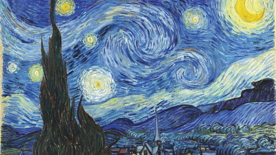 'A Noite Estrelada', quadro pintado por Van Gogh