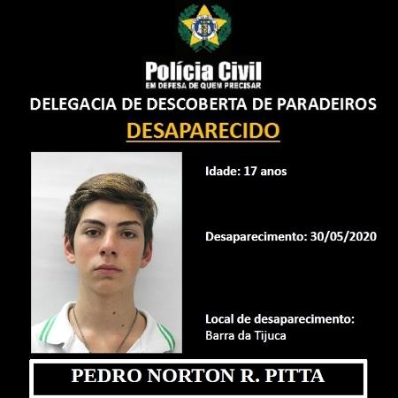 Pedro foi encontrado três dias após ter desaparecido no Rio - Divulgação / DDPA - Polícia Civil