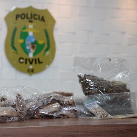 Brownies e maconha apreendida pela Polícia Civil do Ceará - Polícia Civil do Ceará