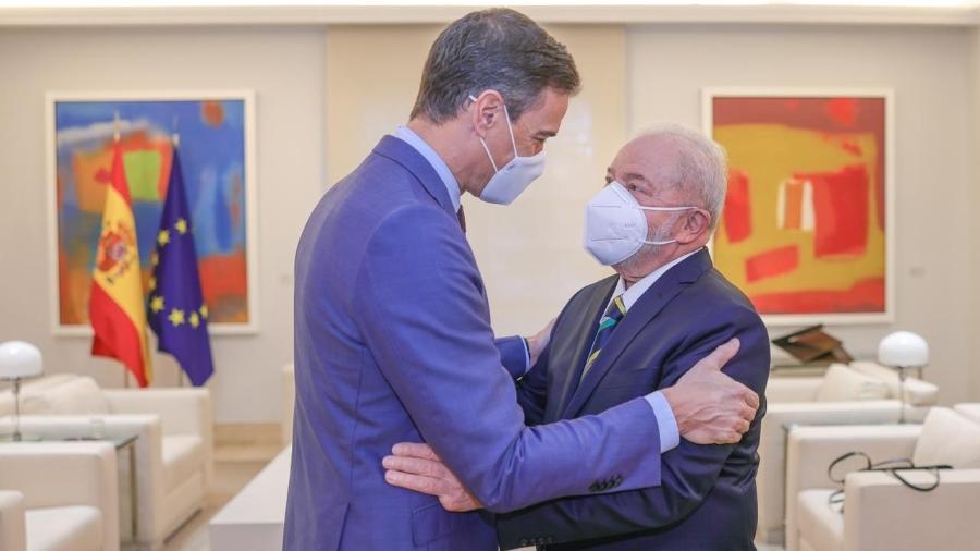 Lula se reúne com chefe do governo espanhol, Pedro Sánchez, em Madri - 19.nov.2021 - Ricardo Stuckert/Divulgação