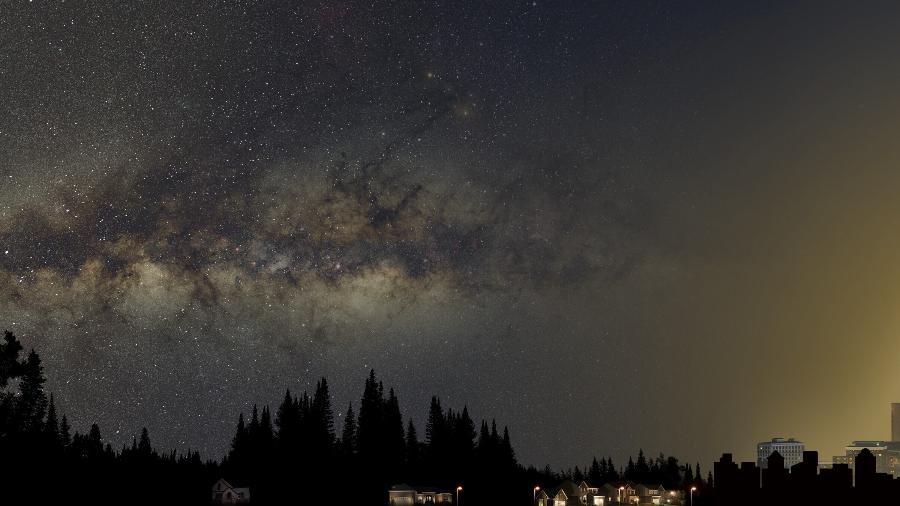 Estudo mostra que, entre 2011 e 2022, a poluição luminosa fez cair drasticamente o número das estrelas visíveis a olho nu; mais de 51 mil cientistas amadores de várias partes do mundo participaram - Globe at Night