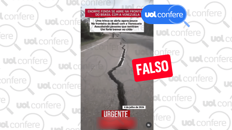 Rodovia com rachaduras após terremotos fica a cerca de 800 km de distância da fronteira entre Brasil e Venezuela - undefined